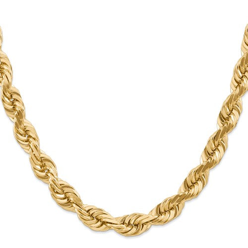 14k solid yellow gold 10mm diamond cut rope bracelet anklet choker necklace pendant chain