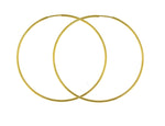 Load image into Gallery viewer, 14k Yellow Gold Extra Large Endless Round Hoop Earrings 45mm x 1.25mm

