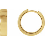 Load image into Gallery viewer, 14k Yellow Gold Polished Huggie Hinged Hoop Earrings 16.5mm x 4mm
