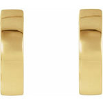 Load image into Gallery viewer, 14k Yellow Gold Polished Huggie Hinged Hoop Earrings 16.5mm x 4mm
