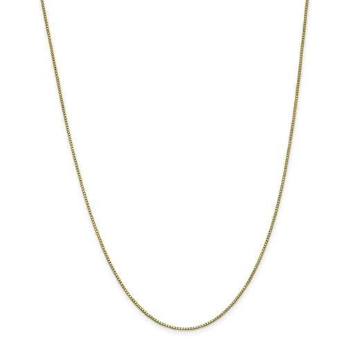 10k yellow gold 1.10mm box bracelet anklet choker pendant necklace chain
