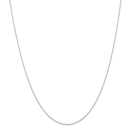 14k white gold 0.6mm cable rope necklace choker pendant chain