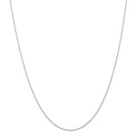Lade das Bild in den Galerie-Viewer, 14k White Gold 0.6mm Cable Rope Necklace Choker Pendant Chain
