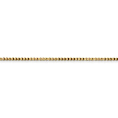 14k yellow gold 1.75mm round box bracelet anklet choker necklace pendant chain lobster clasp