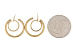 Carregar imagem no visualizador da galeria, 14K Yellow Gold Non Pierced Clip On Round Hoop Earrings
