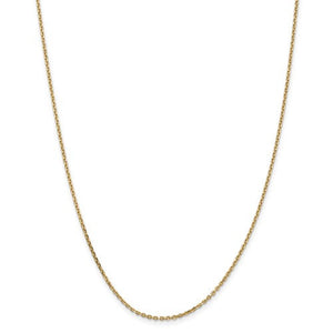14K Yellow Gold 1.65mm Diamond Cut Cable Bracelet Anklet Choker Necklace Pendant Chain