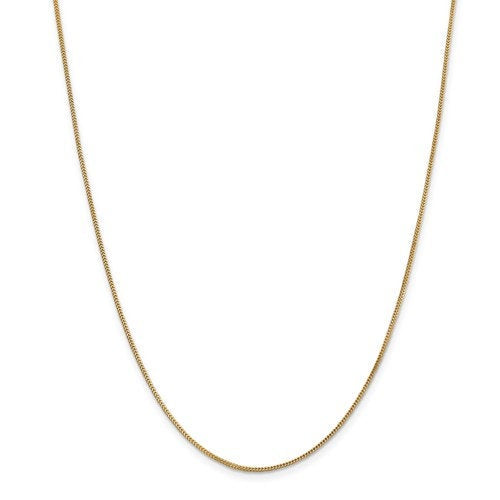 14k yellow gold 0.9mm franco bracelet anklet choker necklace pendant chain