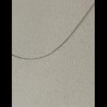 Carregar e reproduzir vídeo no visualizador da galeria, 14K White  Gold 0.6mm Diamond Cut Cable Bracelet Anklet Choker Necklace Pendant Chain

