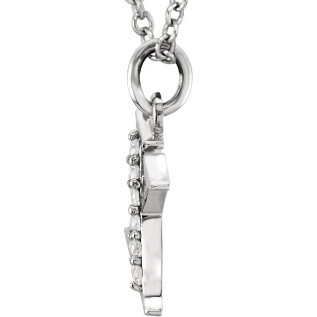 14k yellow rose white gold .03 ctw diamond tiny petite lowercase letter x initial alphabet pendant charm necklace