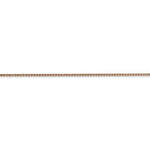 Kép betöltése a galériamegjelenítőbe: 14k Rose Gold 1mm Diamond Cut Wheat Spiga Choker Necklace Pendant Chain Lobster Clasp
