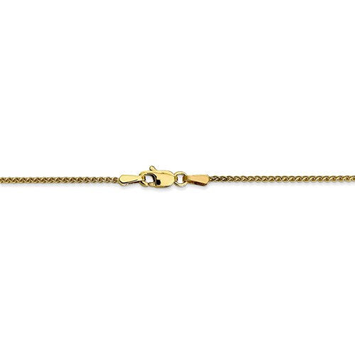 10k Yellow Gold 1.25mm Spiga Bracelet Anklet Choker Necklace Pendant Chain Lobster Clasp