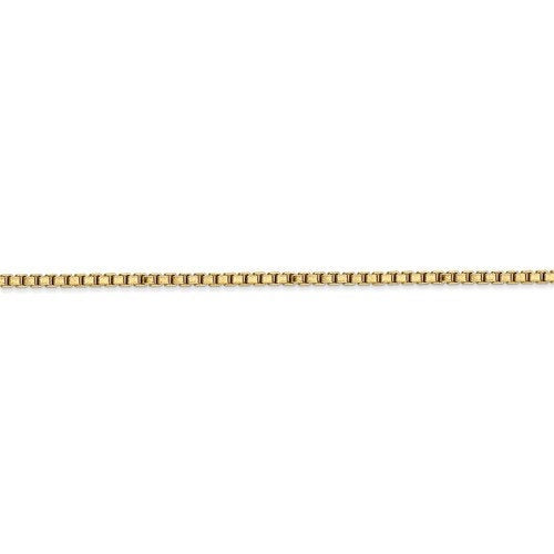 14k yellow gold 1.9mm box bracelet anklet choker necklace pendant chain