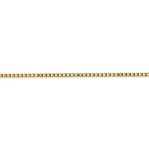 14K Yellow Gold 1.9mm Box Bracelet Anklet Choker Necklace Pendant Chain