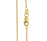 Indlæs billede til gallerivisning 14K Yellow Gold 0.95mm Diamond Cut Cable Layering Bracelet Anklet Choker Necklace Pendant Chain
