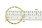 Lataa kuva Galleria-katseluun, 14K Yellow Gold Twisted Modern Classic Round Hoop Earrings 30mm x 2mm
