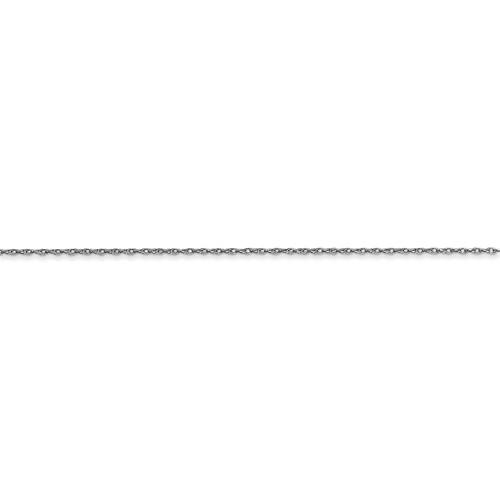 14k white gold 0.5mm thin cable rope necklace choker pendant chain