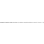 画像をギャラリービューアに読み込む, 14k White Gold 0.5mm Thin Cable Rope Necklace Choker Pendant Chain
