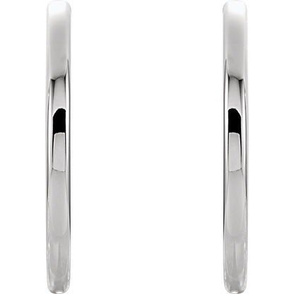 14k solid yellow rose white gold 24mm round endless hinged hoop earrings custom made to order
