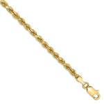 Load image into Gallery viewer, 14K Solid Yellow Gold 3.2mm Diamond Cut Rope Bracelet Anklet Choker Necklace Pendant Chain
