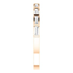 Load image into Gallery viewer, Platinum 14k Yellow White Rose Gold 1/4 CTW Diamond Baguette Wedding Anniversary Band Ring
