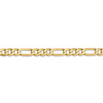 Load image into Gallery viewer, 14K Yellow Gold 5.25mm Flat Figaro Bracelet Anklet Choker Necklace Pendant Chain
