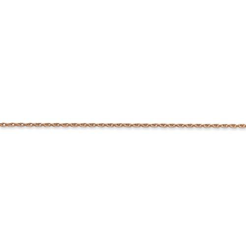 14k rose gold 0.70mm thin cable rope choker necklace pendant chain