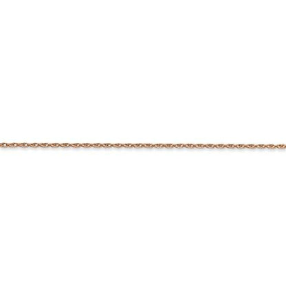 14k rose gold 0.70mm thin cable rope choker necklace pendant chain