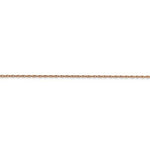 Kép betöltése a galériamegjelenítőbe: 14k Rose Gold 0.70mm Thin Cable Rope Choker Necklace Pendant Chain
