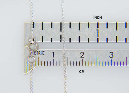 14k white gold 0.42mm thin curb bracelet anklet necklace choker pendant chain