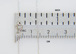 이미지를 갤러리 뷰어에 로드 , 14k White Gold 0.42mm Thin Curb Bracelet Anklet Necklace Choker Pendant Chain
