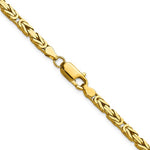 Indlæs billede til gallerivisning 14K Solid Yellow Gold 3.25mm Byzantine Bracelet Anklet Necklace Choker Pendant Chain
