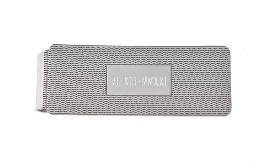 engravable solid sterling silver money clip personalized engraved monogram jj79