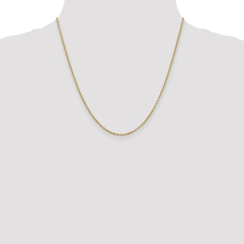 14k Yellow Gold 2mm Round Open Link Cable Bracelet Anklet Choker Necklace Pendant Chain