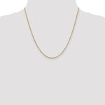 Load image into Gallery viewer, 14k Yellow Gold 2mm Round Open Link Cable Bracelet Anklet Choker Necklace Pendant Chain
