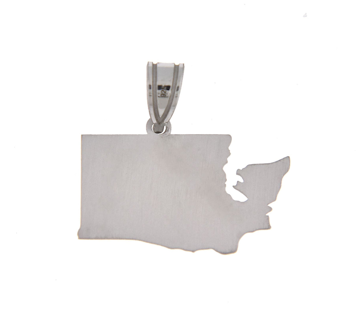 14k gold or sterling silver washington wa state map pendant charm personalized monogram