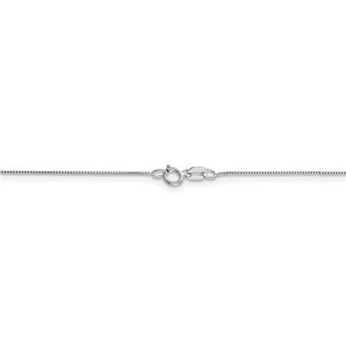 14k white gold 0.7mm box bracelet anklet necklace choker pendant chain