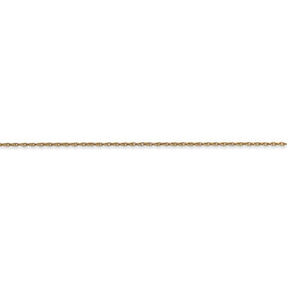14k yellow gold 0.5mm thin cable rope necklace choker pendant chain