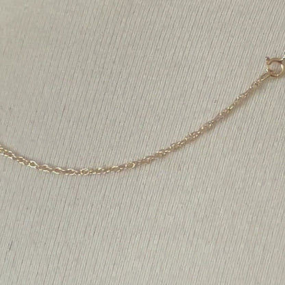 14k Yellow Gold 1.15mm Cable Rope Bracelet Anklet Necklace Choker Pendant Chain