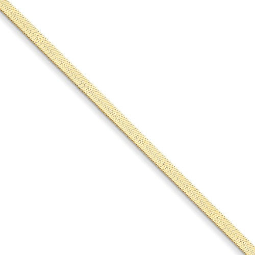 14k yellow gold 3mm silky herringbone bracelet anklet choker necklace pendant chain