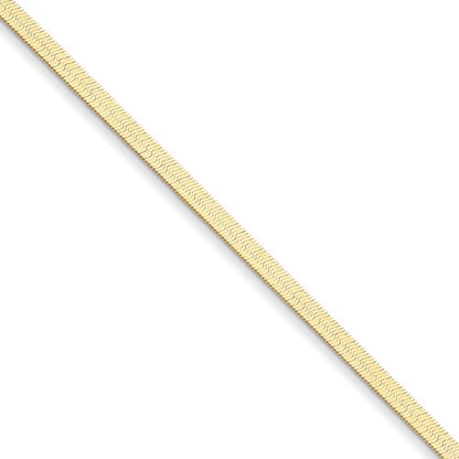14k yellow gold 3mm silky herringbone bracelet anklet choker necklace pendant chain