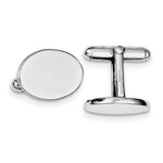 Load image into Gallery viewer, Sterling Silver Oval Cufflinks Cuff Links Engraved Personalized Monogram
