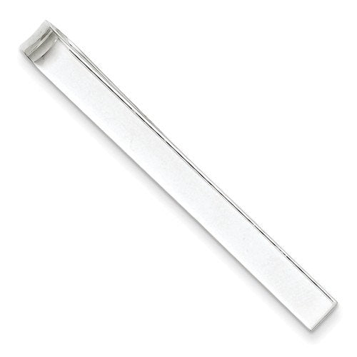 sterling silver engravable tie bar clip personalized engraved monogram
