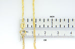Load image into Gallery viewer, 14k Yellow Gold 1.4mm Singapore Twisted Bracelet Anklet Necklace Choker Pendant Chain
