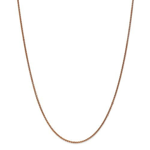 14k Rose Gold 1.4mm Diamond Cut Spiga Wheat Bracelet Anklet Choker Necklace Pendant Chain