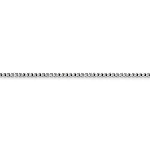 14k white gold 1.75mm round box bracelet anklet choker necklace pendant chain lobster clasp