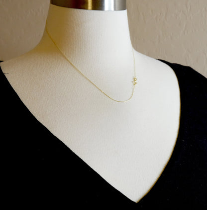 14k yellow gold 0.6mm diamond cut cable layering bracelet anklet choker necklace pendant chain