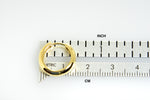 Load image into Gallery viewer, 14k Yellow Gold Classic Huggie Hinged Hoop Earrings 15mm x 15mm x 4mm
