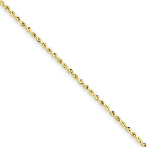 14k solid yellow gold 1.75mm diamond cut rope bracelet anklet choker necklace pendant chain