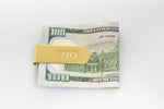 Load image into Gallery viewer, 14K Yellow White Gold or Sterling Silver Money Clip Custom Order Personalized Monogram
