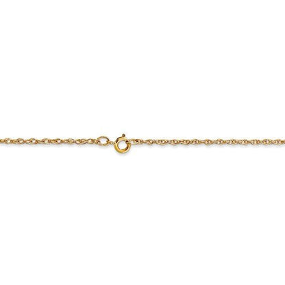 14k yellow gold 1.15mm cable rope bracelet anklet necklace choker pendant chain